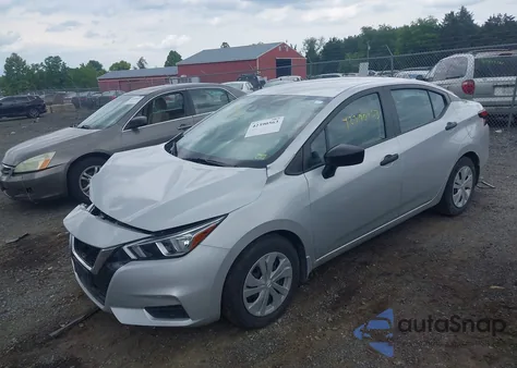 2022 Nissan Versa 1.6 S Xtronic Cvt z USA, uszkodzony, nr VIN 3N1CN8DVXNL862190